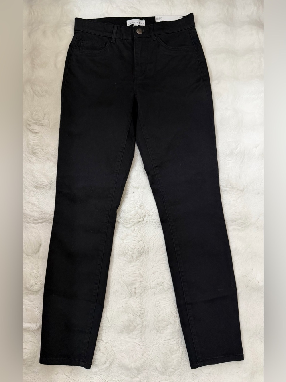 LOFT Black High-Rise Skinny Jeans